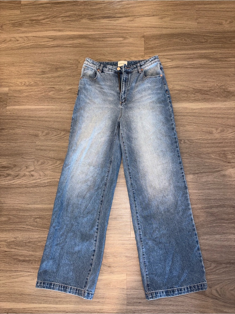 Abrand Jeans “94’High & Wide”Women's Size 30 Wide Leg High Rise Light Wash Denim
